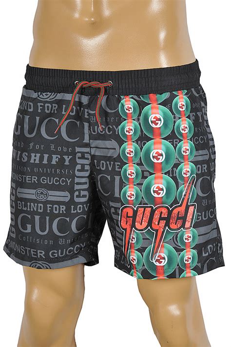 shear mens dwimwear gucci|Gucci mens swim trunks.